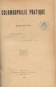 Colombophile pratique. (1925)