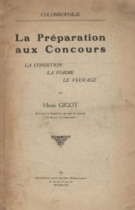 La préparation aux concours. La condition la forme le veuvage. (1922)