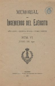 Memorial de Ingenieros del Ejército. (1920)